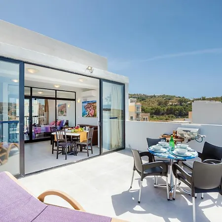 Harbour Lights Seafront Penthouse, With Large Terrace With Stunning Panoramic Sea Views - By Getawaysmalta * St. Paul's Bay