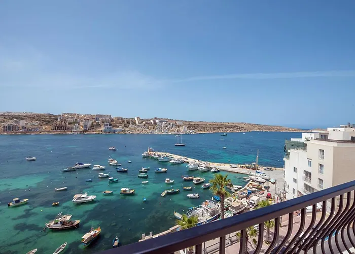 Harbour Lights Seafront Penthouse, With Large Terrace With Stunning Panoramic Sea Views - By Getawaysmalta